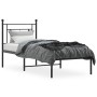 Bed frame with black metal headboard 80x200 cm by , Beds and slatted bases - Ref: Foro24-374330, Price: 63,99 €, Discount: %