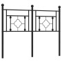 Cabecero de metal negro 120 cm de , Cabeceros y pies de cama - Ref: Foro24-374370, Precio: 40,99 €, Descuento: %