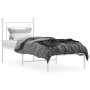 Estructura de cama de metal con cabecero blanco 80x200 cm de , Camas y somieres - Ref: Foro24-374379, Precio: 63,19 €, Descue...