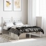 Estructura de cama de metal con cabecero blanca 120x190 cm de , Camas y somieres - Ref: Foro24-374385, Precio: 87,89 €, Descu...