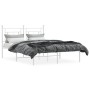 Estructura de cama de metal con cabecero blanca 135x190 cm de , Camas y somieres - Ref: Foro24-374387, Precio: 97,20 €, Descu...