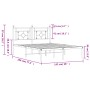 Estructura de cama de metal con cabecero blanca 135x190 cm de , Camas y somieres - Ref: Foro24-374387, Precio: 97,20 €, Descu...