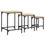 Stackable coffee tables set of 3, engineered wood, Sonoma oak. by , Coffee table - Ref: Foro24-838929, Price: 34,80 €, Discou...