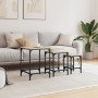 Stackable coffee tables set of 3, engineered wood, Sonoma oak. by , Coffee table - Ref: Foro24-838929, Price: 34,80 €, Discou...