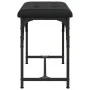 Banco de comedor acero y cuero sintético negro 62x32x45 cm de , Bancos de comedor y cocina - Ref: Foro24-835217, Precio: 40,5...