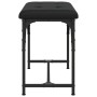 Banco de comedor acero y cuero sintético negro 62x32x45 cm de , Bancos de comedor y cocina - Ref: Foro24-835217, Precio: 40,4...