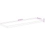 Rectangular wall shelf acacia wood live edge 60x20x2.5 cm by , Shelves and shelves - Ref: Foro24-370224, Price: 23,68 €, Disc...