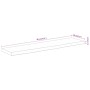 Rectangular wall shelf acacia wood live edge 80x20x2.5 cm by , Shelves and shelves - Ref: Foro24-370226, Price: 29,63 €, Disc...