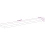 Rectangular wall shelf acacia wood live edge 160x20x2.5cm by , Shelves and shelves - Ref: Foro24-370232, Price: 56,98 €, Disc...