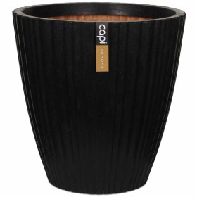 Capi Urban Tube conical black vase 40x40 cm KBLT801 by Capi, Pots and planters - Ref: Foro24-424326, Price: 74,48 €, Discount: %