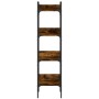 Bookcase with 4 smoked oak wood shelves 35x30x138.5 cm by , Bookcases and shelves - Ref: Foro24-838850, Price: 44,47 €, Disco...