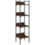 Bookcase with 4 oak brown wood shelves 35x30x138.5 cm by , Bookcases and shelves - Ref: Foro24-838852, Price: 46,16 €, Discou...