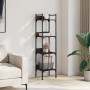 Bookcase with 4 oak brown wood shelves 35x30x138.5 cm by , Bookcases and shelves - Ref: Foro24-838852, Price: 46,16 €, Discou...