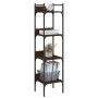 Bookcase with 4 oak brown wood shelves 35x30x138.5 cm by , Bookcases and shelves - Ref: Foro24-838852, Price: 46,16 €, Discou...