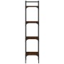 Bookcase with 4 oak brown wood shelves 35x30x138.5 cm by , Bookcases and shelves - Ref: Foro24-838852, Price: 46,16 €, Discou...