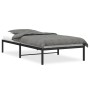 Estructura de cama de metal negro 107x203 cm de , Camas y somieres - Ref: Foro24-373651, Precio: 63,73 €, Descuento: %