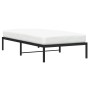 Estructura de cama de metal negro 107x203 cm de , Camas y somieres - Ref: Foro24-373651, Precio: 63,73 €, Descuento: %