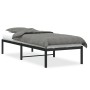 Estructura de cama metal negro 75x190 cm de , Camas y somieres - Ref: Foro24-373645, Precio: 73,33 €, Descuento: %