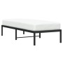 Estructura de cama metal negro 75x190 cm de , Camas y somieres - Ref: Foro24-373645, Precio: 73,33 €, Descuento: %