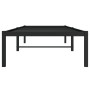 Estructura de cama metal negro 75x190 cm de , Camas y somieres - Ref: Foro24-373645, Precio: 73,33 €, Descuento: %