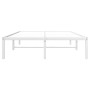 White metal bed frame 120x190 cm by , Beds and slatted bases - Ref: Foro24-373670, Price: 72,99 €, Discount: %