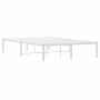 Bettgestell aus weißem Metall, 120 x 190 cm von , Betten und Lattenroste - Ref: Foro24-373670, Preis: 72,99 €, Rabatt: %