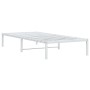 Bettgestell aus weißem Metall, 90 x 200 cm von , Betten und Lattenroste - Ref: Foro24-373666, Preis: 54,98 €, Rabatt: %