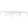 Estructura de cama de metal blanca 135x190 cm de , Camas y somieres - Ref: Foro24-373672, Precio: 81,99 €, Descuento: %