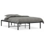 Estructura de cama de metal negro 120x200 cm de , Camas y somieres - Ref: Foro24-373653, Precio: 98,31 €, Descuento: %