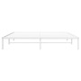 White metal bed frame 193x203 cm by , Beds and slatted bases - Ref: Foro24-373679, Price: 90,99 €, Discount: %