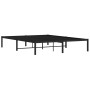 Black metal bed frame 160x200 cm by , Beds and slatted bases - Ref: Foro24-373658, Price: 106,76 €, Discount: %