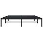 Black metal bed frame 160x200 cm by , Beds and slatted bases - Ref: Foro24-373658, Price: 106,76 €, Discount: %