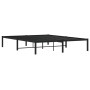 Black metal bed frame 160x200 cm by , Beds and slatted bases - Ref: Foro24-373658, Price: 106,76 €, Discount: %