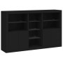 Aparador con luces LED negro 162x37x100 cm de , Aparadores - Ref: Foro24-3209171, Precio: 245,00 €, Descuento: %