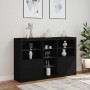 Sideboard with LED lights black 162x37x100 cm by , Sideboards - Ref: Foro24-3209171, Price: 245,00 €, Discount: %