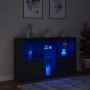 Sideboard with LED lights black 162x37x100 cm by , Sideboards - Ref: Foro24-3209171, Price: 245,00 €, Discount: %