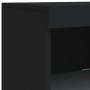 Aparador con luces LED negro 162x37x100 cm de , Aparadores - Ref: Foro24-3209171, Precio: 245,00 €, Descuento: %