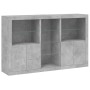 Concrete gray sideboard with LED lights 162x37x100 cm by , Sideboards - Ref: Foro24-3209173, Price: 222,72 €, Discount: %