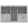 Concrete gray sideboard with LED lights 162x37x100 cm by , Sideboards - Ref: Foro24-3209173, Price: 222,72 €, Discount: %