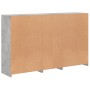 Concrete gray sideboard with LED lights 162x37x100 cm by , Sideboards - Ref: Foro24-3209173, Price: 222,72 €, Discount: %