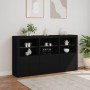 Sideboard with LED lights black 181.5x37x100 cm by , Sideboards - Ref: Foro24-3209150, Price: 263,79 €, Discount: %