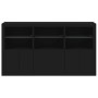 Aparador con luces LED negro 181,5x37x100 cm de , Aparadores - Ref: Foro24-3209150, Precio: 265,09 €, Descuento: %