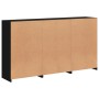 Sideboard with LED lights black 181.5x37x100 cm by , Sideboards - Ref: Foro24-3209150, Price: 263,79 €, Discount: %