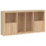 Sideboard with LED lights Sonoma oak 202x37x100 cm by , Sideboards - Ref: Foro24-3209186, Price: 270,37 €, Discount: %