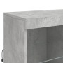 Betongraues Sideboard mit LED-Leuchten 202x37x100 cm von , Sideboards - Ref: Foro24-3209159, Preis: 281,87 €, Rabatt: %