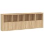 Sideboard with LED lights Sonoma oak 283x37x100 cm by , Sideboards - Ref: Foro24-3209165, Price: 449,01 €, Discount: %