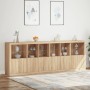 Sideboard with LED lights Sonoma oak 283x37x100 cm by , Sideboards - Ref: Foro24-3209165, Price: 449,01 €, Discount: %