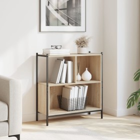 Regal aus Sonoma-Eichenholzwerkstoff, 72 x 28 x 77,5 cm von , Bücherregale und Regale - Ref: Foro24-838879, Preis: 52,99 €, R...