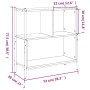 Regal aus Sonoma-Eichenholzwerkstoff, 72 x 28 x 77,5 cm von , Bücherregale und Regale - Ref: Foro24-838879, Preis: 52,47 €, R...