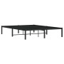 Black metal bed frame 140x190 cm by , Beds and slatted bases - Ref: Foro24-373655, Price: 101,08 €, Discount: %